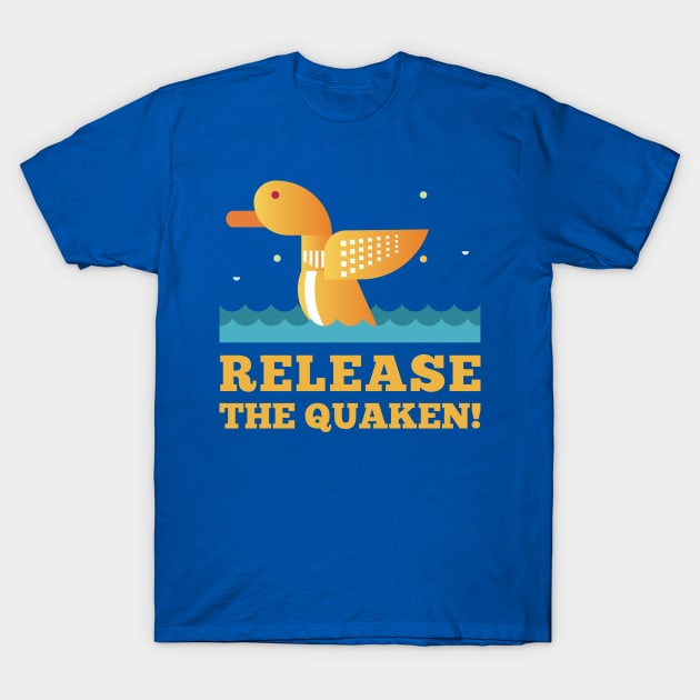 Quack - Release The Quaken - blau T-Shirt by ShirzAndMore